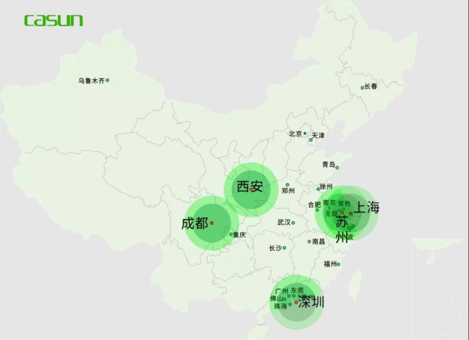 佳順智能機器人全國布局